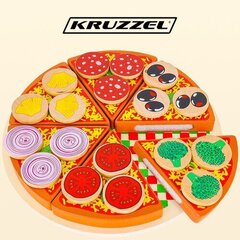 Игрушечная деревянная пицца Kruzzel цена и информация | Игрушки для девочек | hansapost.ee