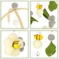 Hällikarussell plüüsist ripatsid lilled halli värvi цена и информация | Beebide mänguasjad | hansapost.ee