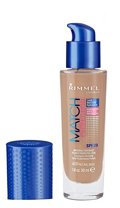 Jumestuskreem Rimmel London Macth & Perfection 30 ml, Nr.400 Natural Beige цена и информация | Jumestuskreemid ja puudrid | hansapost.ee