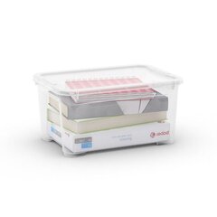 Коробка с крышкой T Box S 14L 26,5x38x19 см прозрачная цена и информация | Корзины и ящики для хранения | hansapost.ee