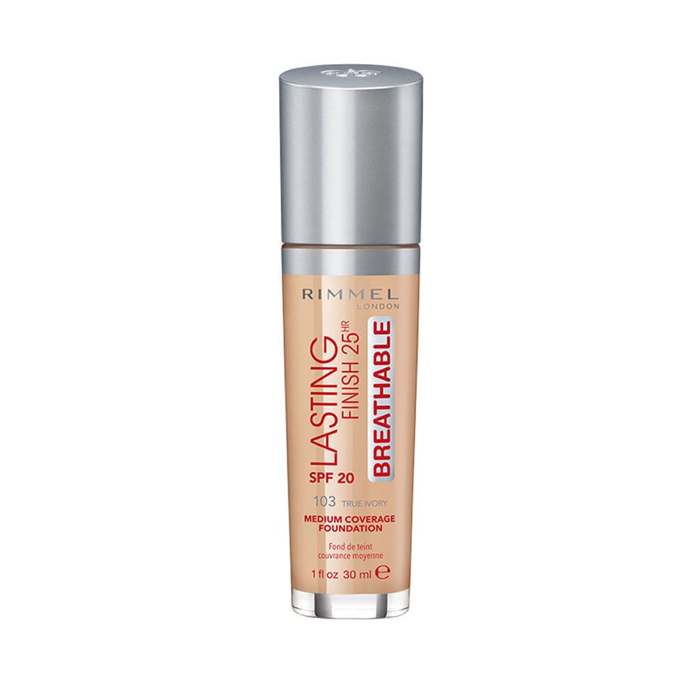 Jumestuskreem Rimmel 25HR Breathable SPF20 30 ml, 103 True Ivory hind ja info | Jumestuskreemid ja puudrid | hansapost.ee