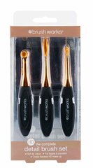 Набор кисточек для макияжа Brush Works Detail Brush 3 шт. цена и информация | Кисти для макияжа, спонжи | hansapost.ee
