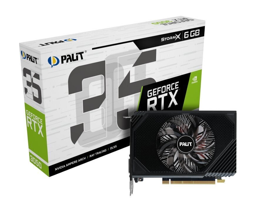 Palit GeForce RTX 3050 StormX (NE63050018JE-1070F) цена и информация | Videokaardid | hansapost.ee