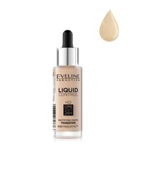 Jumestuskreem Eveline Liquid Control HD Mattifying Drops 32 ml, 015 Light Vanilla цена и информация | Eveline Cosmetics Декоративная косметика | hansapost.ee