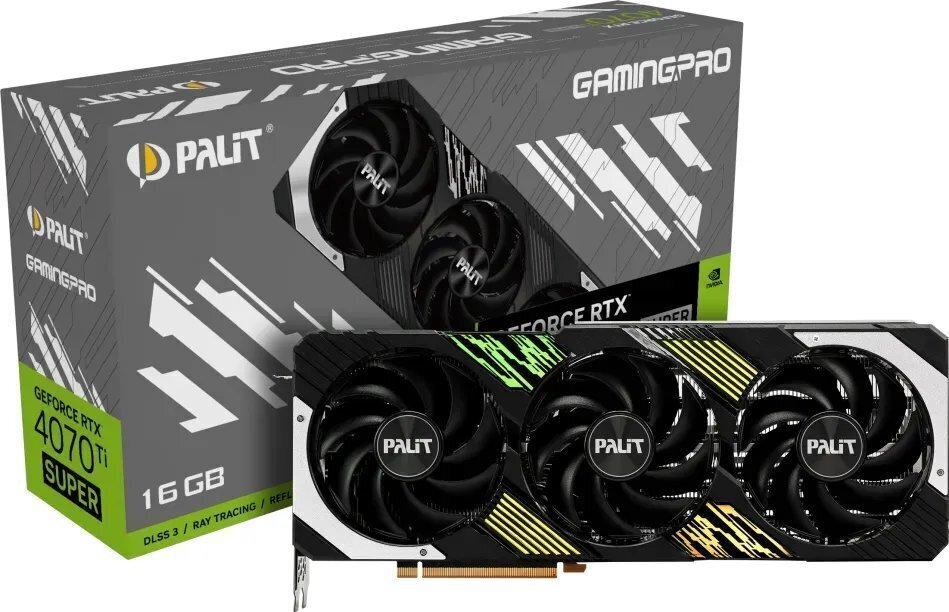 Palit GeForce RTX 4070 Ti Super GamingPro (NED47TS019T2-1043A) цена и информация | Videokaardid | hansapost.ee