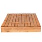 Kinnine immutatud puidust liivakast, 150x150cm цена и информация | Liivakastid | hansapost.ee