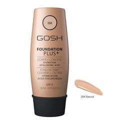 Jumestuskreem Gosh Foundation Plus+ 30 ml, 004 Natural hind ja info | Jumestuskreemid ja puudrid | hansapost.ee