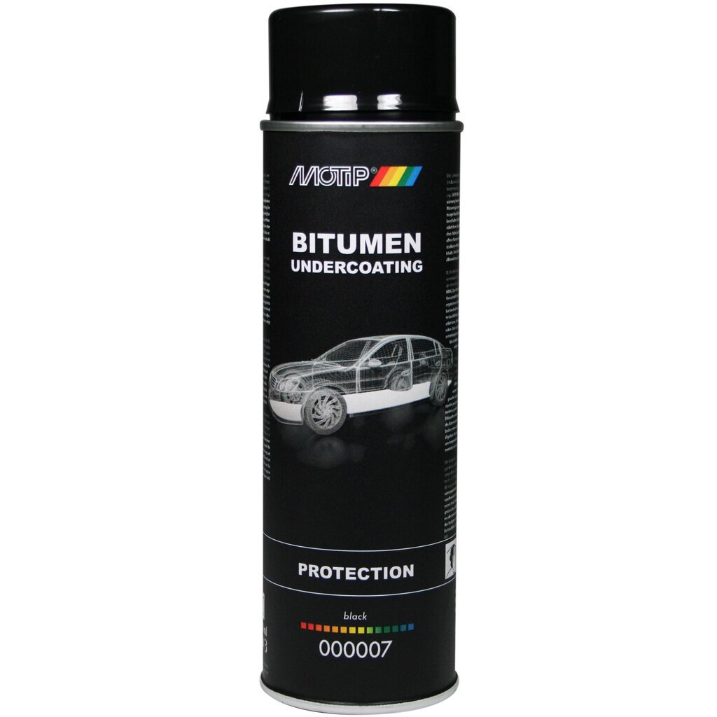 Kaitsev kate põhjale Motip Bitumen Undercoating, 500 ml цена и информация | Autokeemia | hansapost.ee