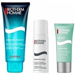 Komplekt Biotherm Homme meestele: dušigeel, 200 ml + raseerimisvaht, 50 ml + näopesugeel, 20 ml цена и информация | Масла, гели для душа | hansapost.ee