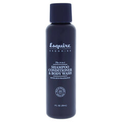 Juuksešampoon, -palsam, kehapesuvahend Esquire Grooming 3in1 30 ml hind ja info | Šampoonid | hansapost.ee