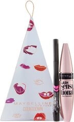 Kosmeetika komplekt Maybelline Xmas: ripsmetušš Lash Sensational Intense Black 9.5 ml + silmakontuurpliiats Hyper Precise 1 ml цена и информация | Тушь, средства для роста ресниц, тени для век, карандаши для глаз | hansapost.ee