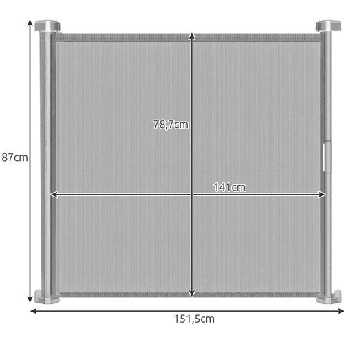 Turvavärav Ruhhy 22940, 151,5x87 cm, Grey цена и информация | Hooldus/grooming | hansapost.ee