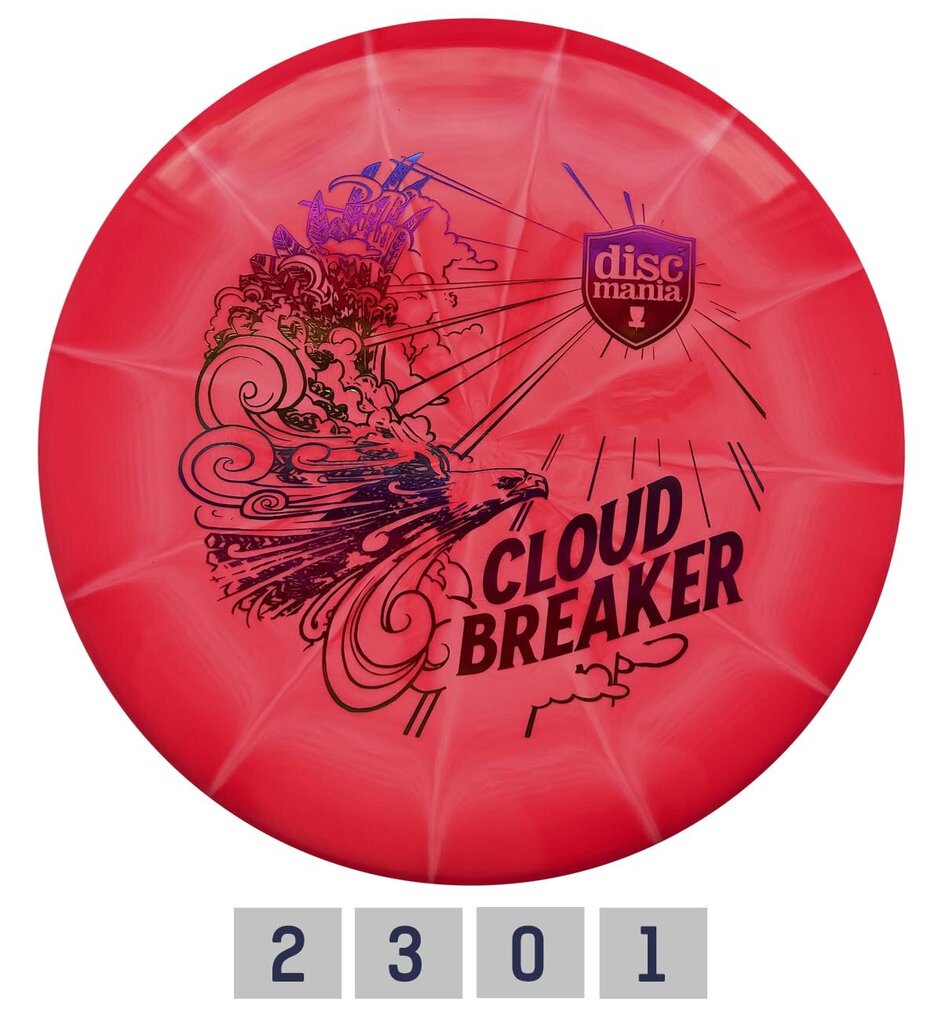 Discgolfi ketas Putter Lux Vapor Cloud Breaker, roosa/valge hind ja info | Discgolf | hansapost.ee