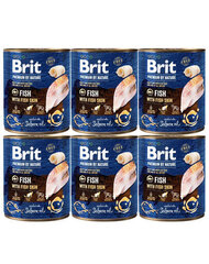 Brit Premium by Nature с рыбьей кожей, 800 г цена и информация | Консервы для собак | hansapost.ee