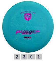 Discgolfi ketas Putter D-LINE P2 Flex 1, sinine hind ja info | Discgolf | hansapost.ee