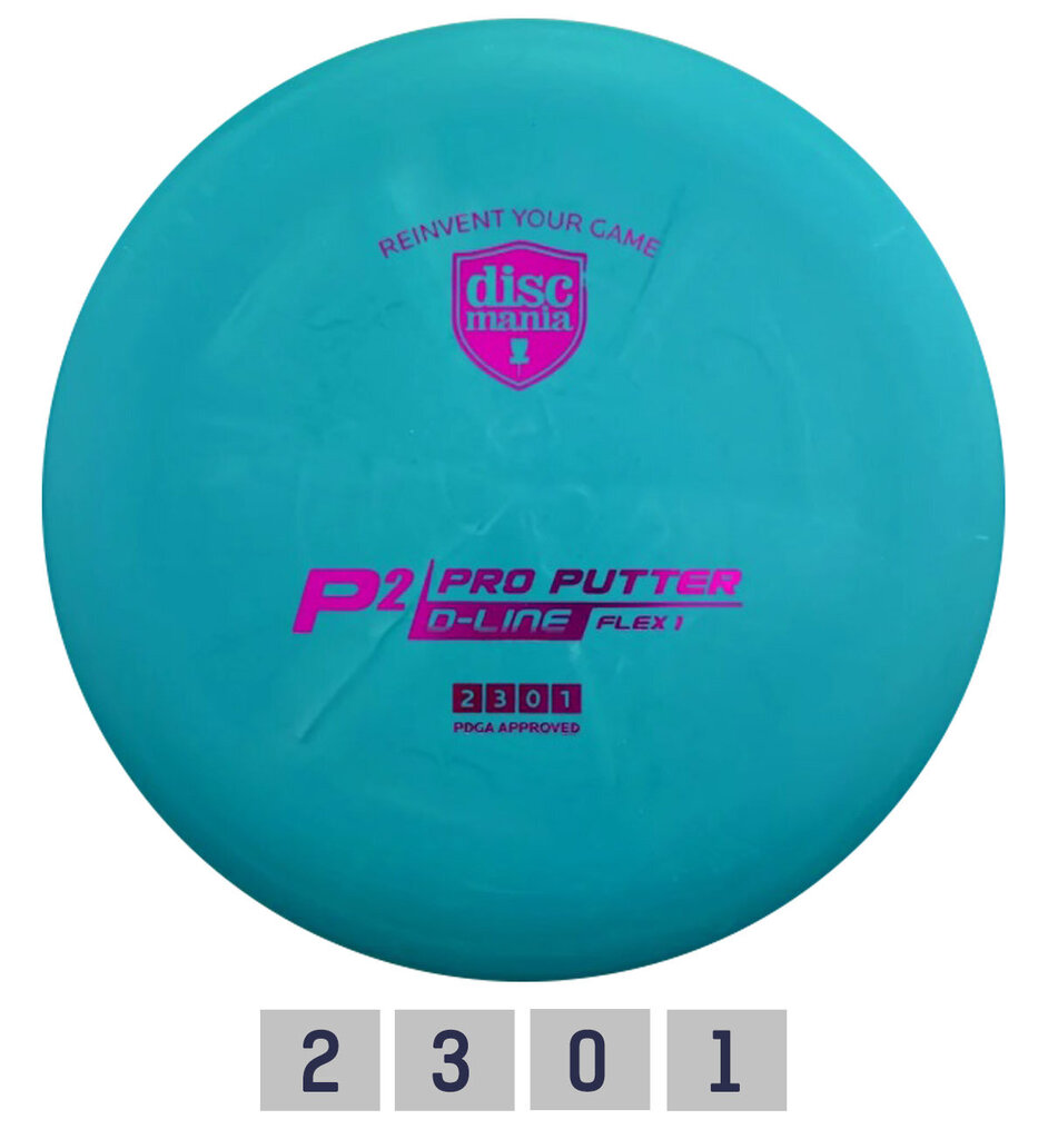 Discgolfi ketas Putter D-LINE P2 Flex 1, sinine hind ja info | Discgolf | hansapost.ee