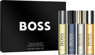 Miniatuuride komplekt Hugo Boss Miniatures Set meestele Bottled EDT 10 ml + Bottled Infinite EDP 10 ml + Bottled EDP 10 ml + The Scent EDT 10 ml цена и информация | Духи для Него | hansapost.ee