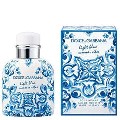 Tualettvesi Dolce & Gabbana Light Blue Summer Vibes Pour Homme EDT meestele, 75 ml цена и информация | Мужские духи | hansapost.ee