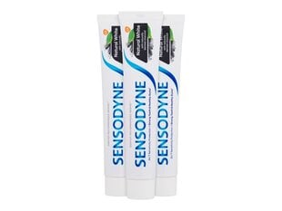 Зубная паста Sensodyne Natural White, с активированным углем, 3 × 75 мл цена и информация | Зубные щетки, пасты | hansapost.ee