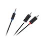 Kaabel Cabletech 3.5 AUX - 2xRCA 10m hind ja info | Juhtmed ja kaablid | hansapost.ee