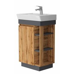 Vannitoa kapp kraanikausiga Euroliux Utah UT-50, pruun цена и информация | Шкафчики для ванной | hansapost.ee