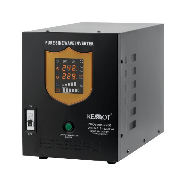 Kemot PROsinus 12V 230V 2200VA/1600W hind ja info | Puhvertoiteallikad | hansapost.ee