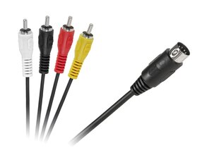 Kaabel din-4 x rca 1,8 m hind ja info | Nutitelerite lisatarvikud | hansapost.ee