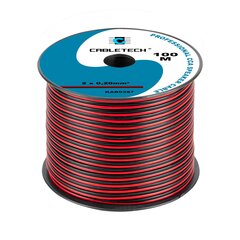 акустический кабель cca 0,20 мм черный/красный цена и информация | Кабели и провода | hansapost.ee