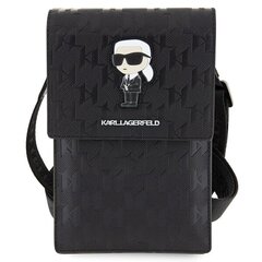 Karl Lagerfeld Torebka KLWBSAKHPKK czarny|black Saffiano Monogram Ikonik цена и информация | Чехлы для телефонов | hansapost.ee