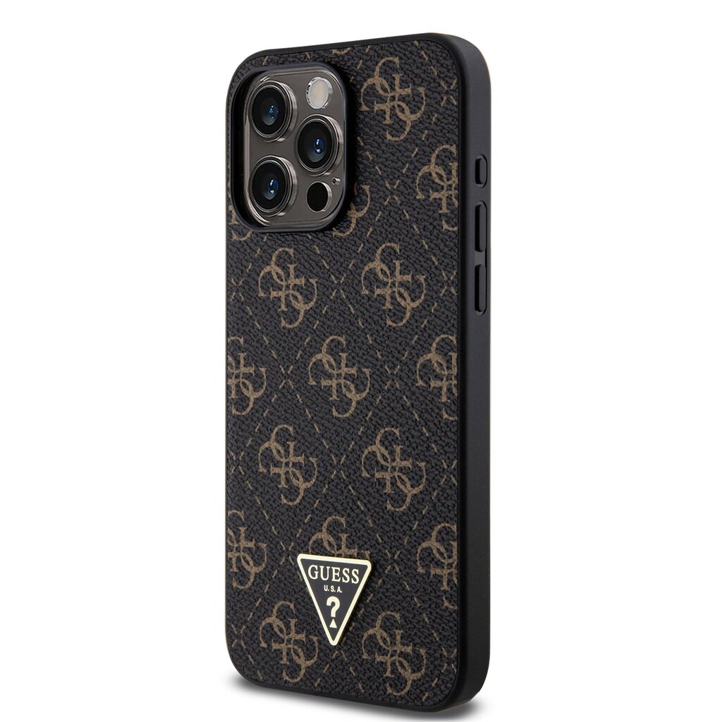 Guess PU Leather 4G Triangle Metal Logo Case hind ja info | Telefonide kaitsekaaned ja -ümbrised | hansapost.ee