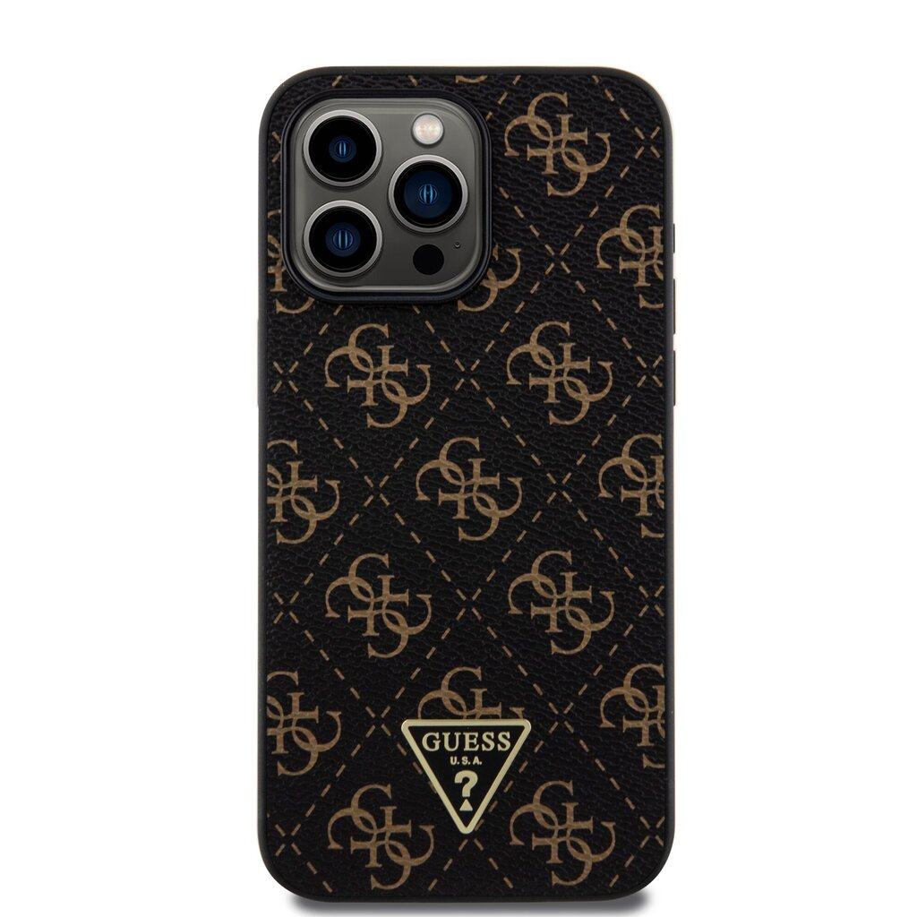 Guess PU Leather 4G Triangle Metal Logo Case hind ja info | Telefonide kaitsekaaned ja -ümbrised | hansapost.ee