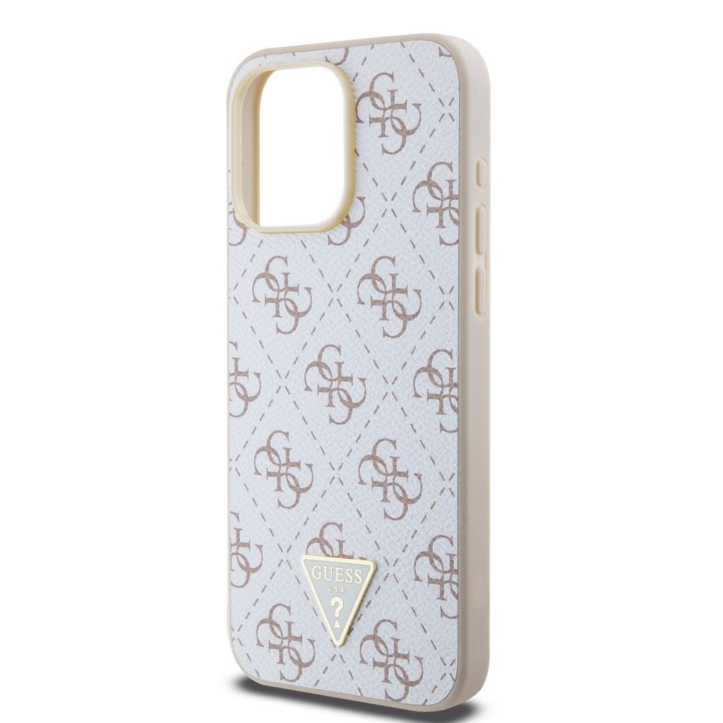 Guess PU Leather 4G Triangle Metal Logo Case hind ja info | Telefonide kaitsekaaned ja -ümbrised | hansapost.ee