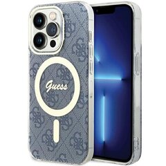 Guess GUHMP15LH4STB iPhone 15 Pro 6.1" niebieski|blue hardcase IML 4G MagSafe цена и информация | Чехлы для телефонов | hansapost.ee