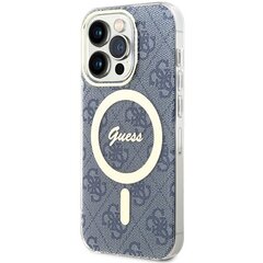 Guess GUHMP15LH4STB iPhone 15 Pro 6.1" niebieski|blue hardcase IML 4G MagSafe цена и информация | Чехлы для телефонов | hansapost.ee