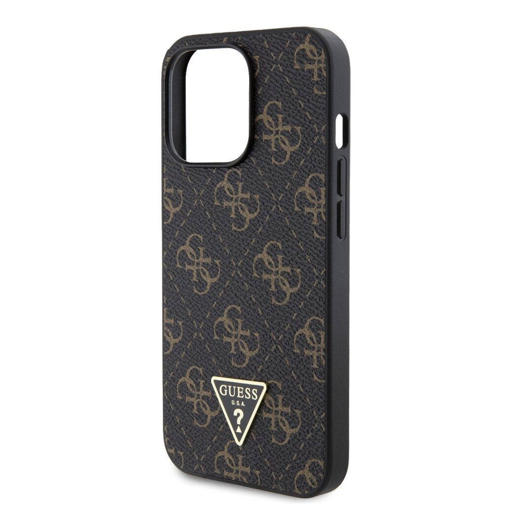 Guess PU Leather 4G Triangle Metal Logo Case hind ja info | Telefonide kaitsekaaned ja -ümbrised | hansapost.ee