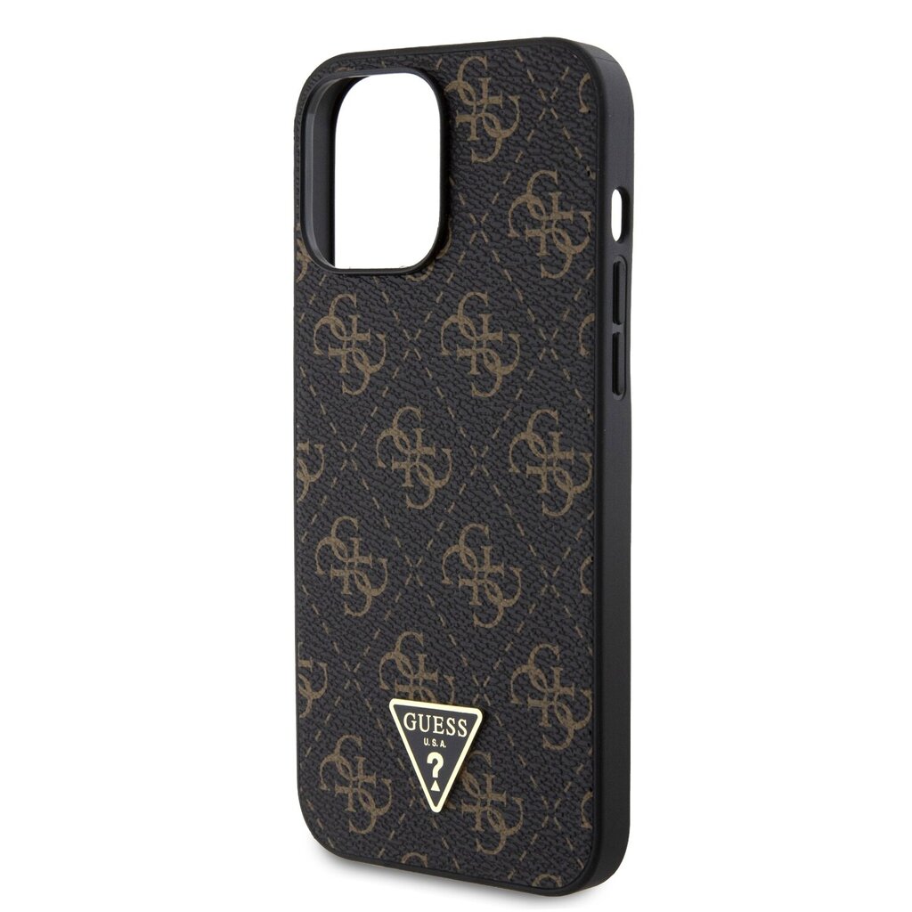 Guess PU Leather 4G Triangle Metal Logo Case hind ja info | Telefonide kaitsekaaned ja -ümbrised | hansapost.ee