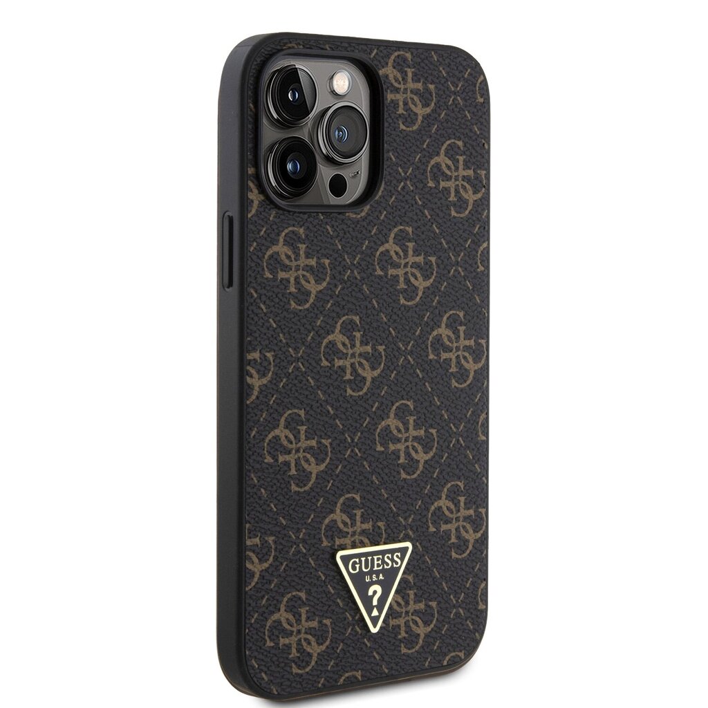 Guess PU Leather 4G Triangle Metal Logo Case hind ja info | Telefonide kaitsekaaned ja -ümbrised | hansapost.ee