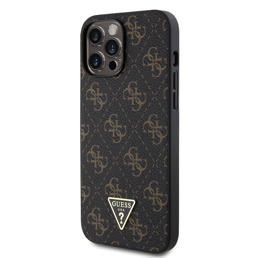 Guess PU Leather 4G Triangle Metal Logo Case hind ja info | Telefonide kaitsekaaned ja -ümbrised | hansapost.ee