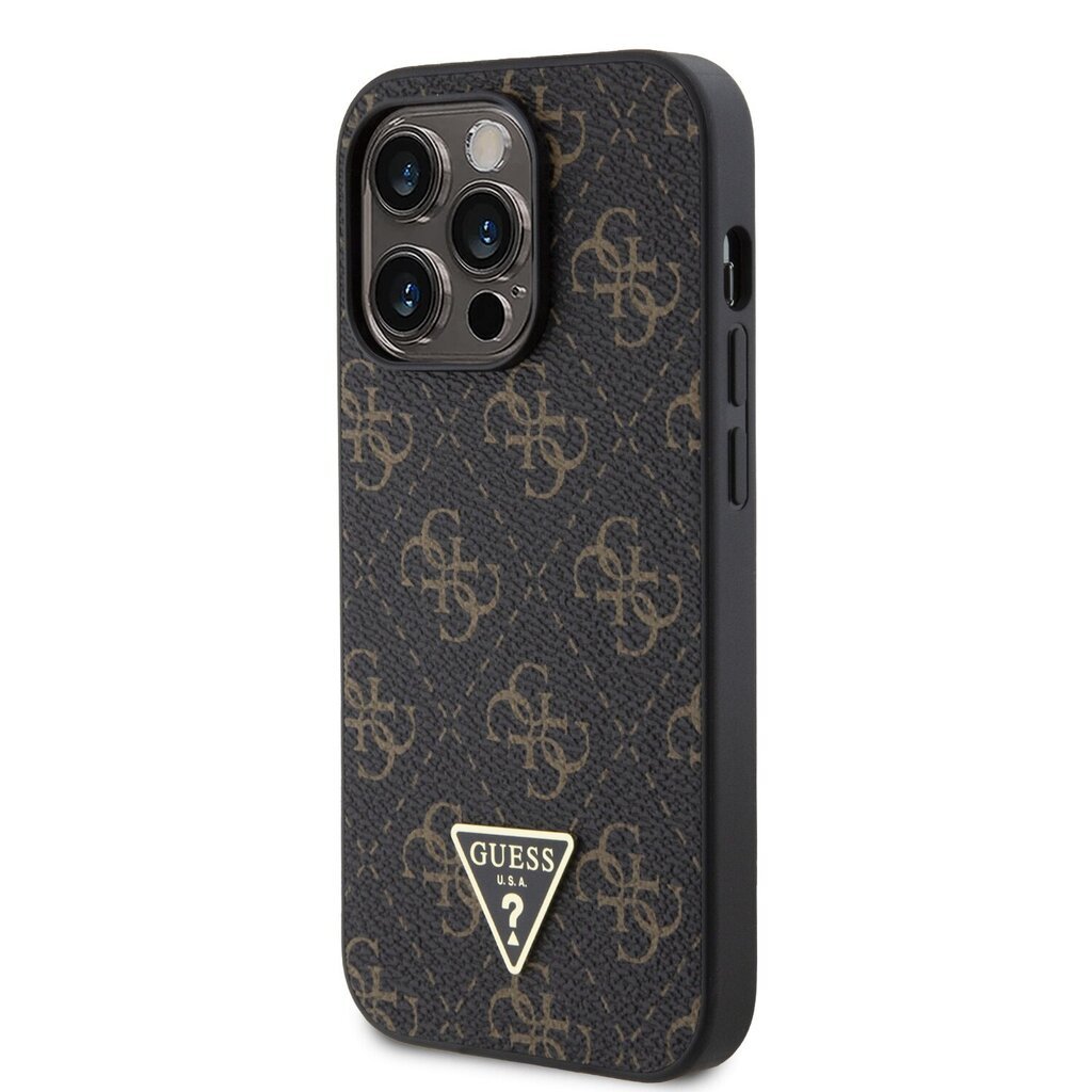 Guess PU Leather 4G Triangle Metal Logo Case price and information | Telefonide kaitsekaaned ja -ümbrised | hansapost.ee