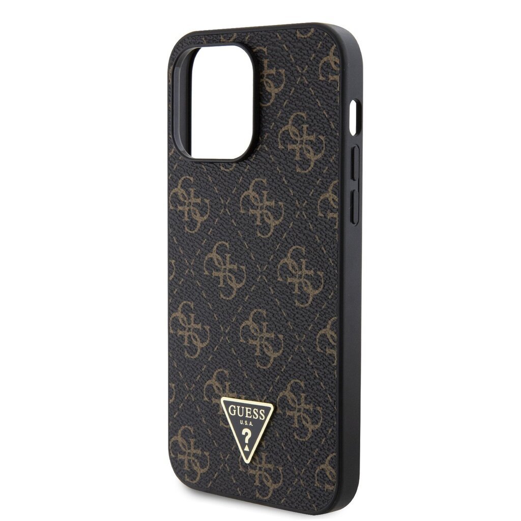 Guess PU Leather 4G Triangle Metal Logo Case hind ja info | Telefonide kaitsekaaned ja -ümbrised | hansapost.ee