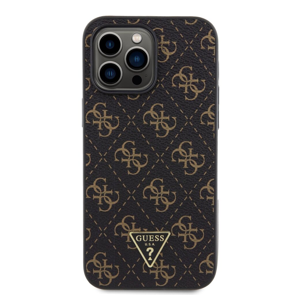 Guess PU Leather 4G Triangle Metal Logo Case hind ja info | Telefonide kaitsekaaned ja -ümbrised | hansapost.ee