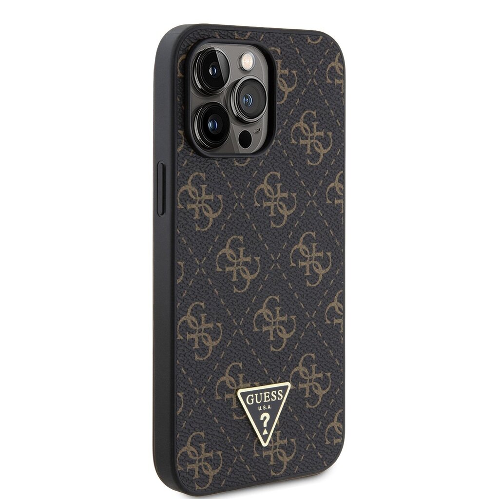 Guess PU Leather 4G Triangle Metal Logo Case hind ja info | Telefonide kaitsekaaned ja -ümbrised | hansapost.ee