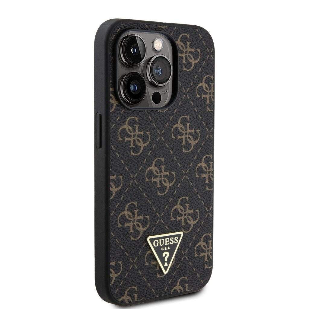 Guess PU Leather 4G Triangle Metal Logo Case hind ja info | Telefonide kaitsekaaned ja -ümbrised | hansapost.ee