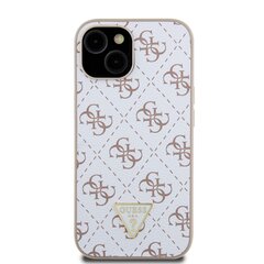 Guess PU Leather 4G Triangle Metal Logo Case for iPhone 13 Pro Max Black цена и информация | Чехлы для телефонов | hansapost.ee