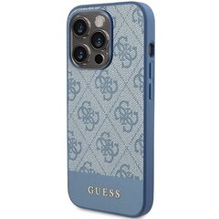 Guess GUHCP15LG4GLBL iPhone 15 Pro 6.1" niebieski|blue hardcase 4G Stripe Collection цена и информация | Чехлы для телефонов | hansapost.ee