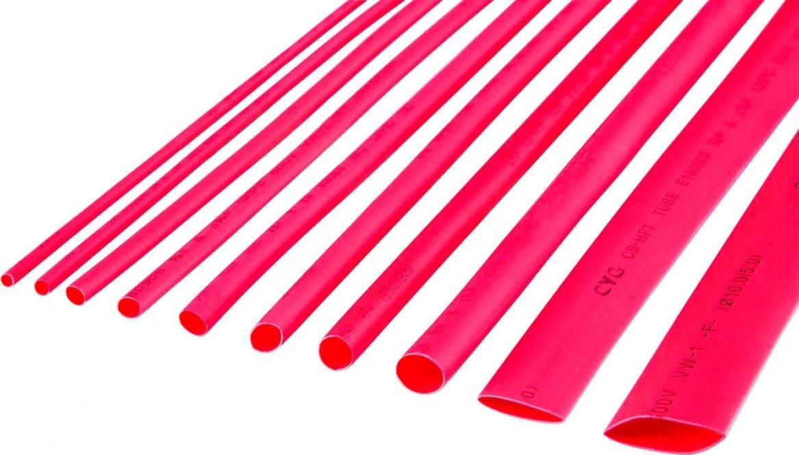 Cabletech Rurka termokurczliwa 8mm x 1m czerwona (LEC-NAR0260.1) цена и информация | Juhtmed ja kaablid | hansapost.ee