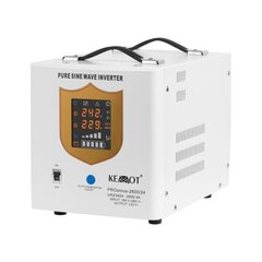 инвертор kemot ups prosinus-2600/24 чистая синусоида с функцией зарядки 24v 230v 2600va/1800w цена и информация | ИБП Alantec 1000VA LINE-INTERACTIVE | hansapost.ee