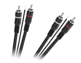 2 x RCA Cable - 2 x RCA с управляющей веной цена и информация | Кабели и провода | hansapost.ee