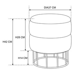 Pouf Akord Elza, hall price and information | Bag chairs, sofas, stools | hansapost.ee