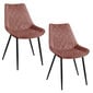 2 tooli Akord SJ.0488, roosa, komplekt Akord SJ.0488 цена и информация | Köögitoolid, söögitoolid | hansapost.ee